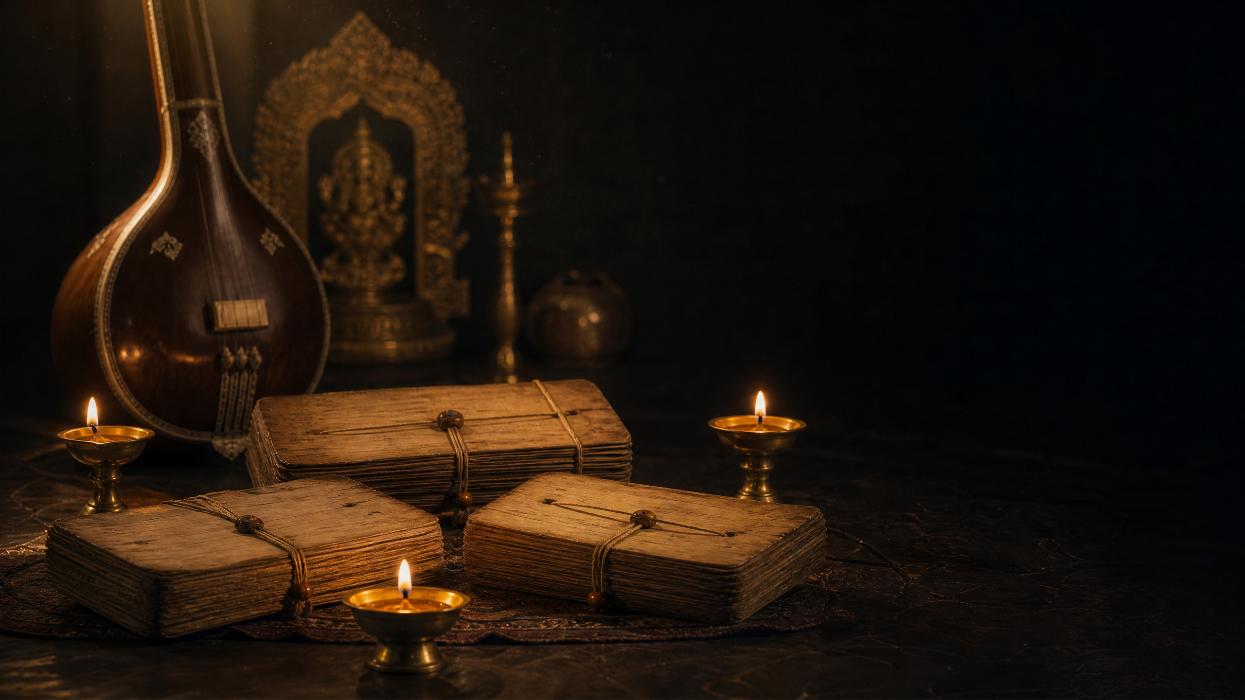 The Carnatic Trinity: A Simple Listening Guide to Three Great Composers feature image for this Carnatic music guide