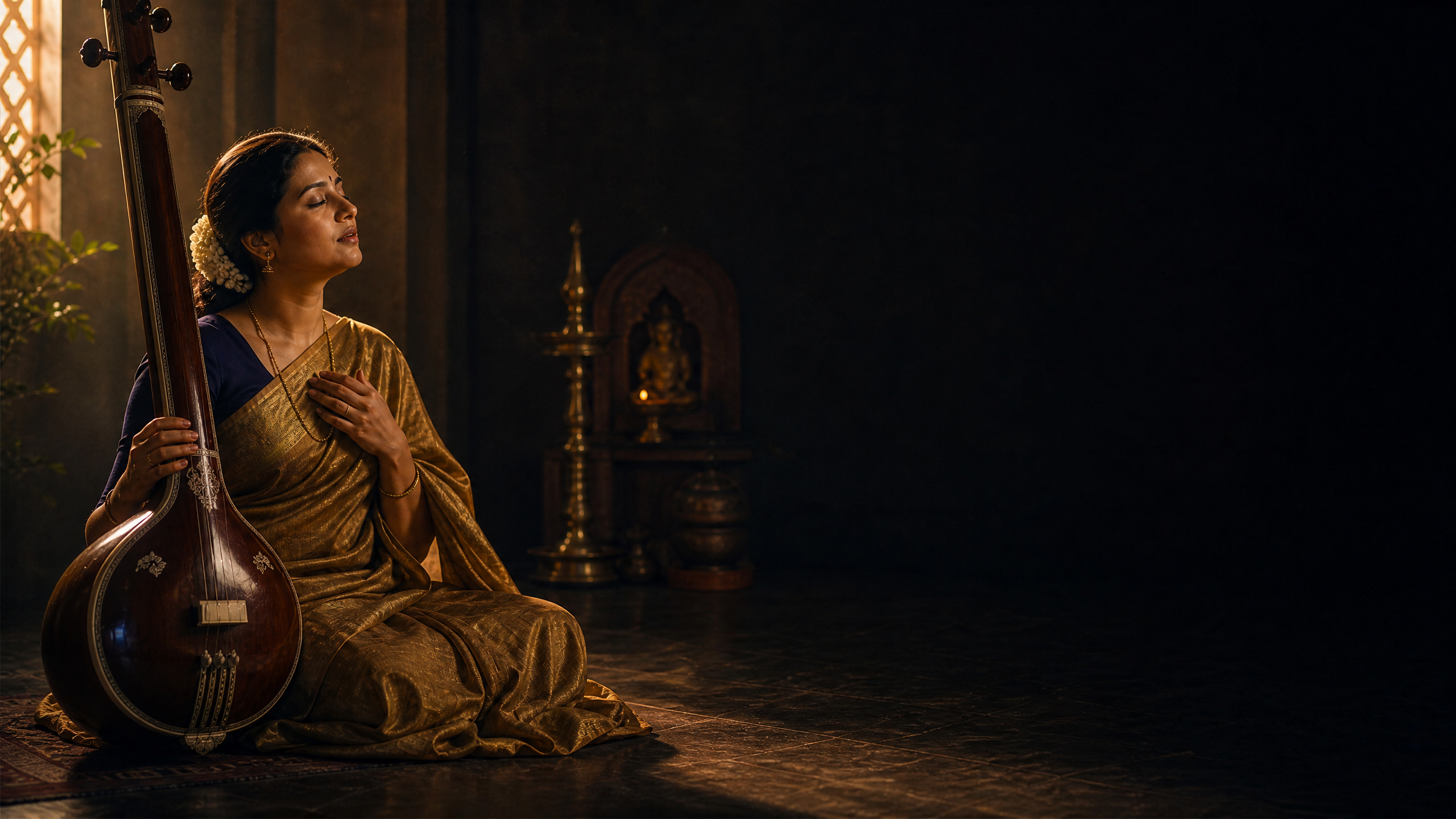 Voice Culture Before Carnatic Practice: A Gentle Beginner Guide feature image for this Carnatic music guide