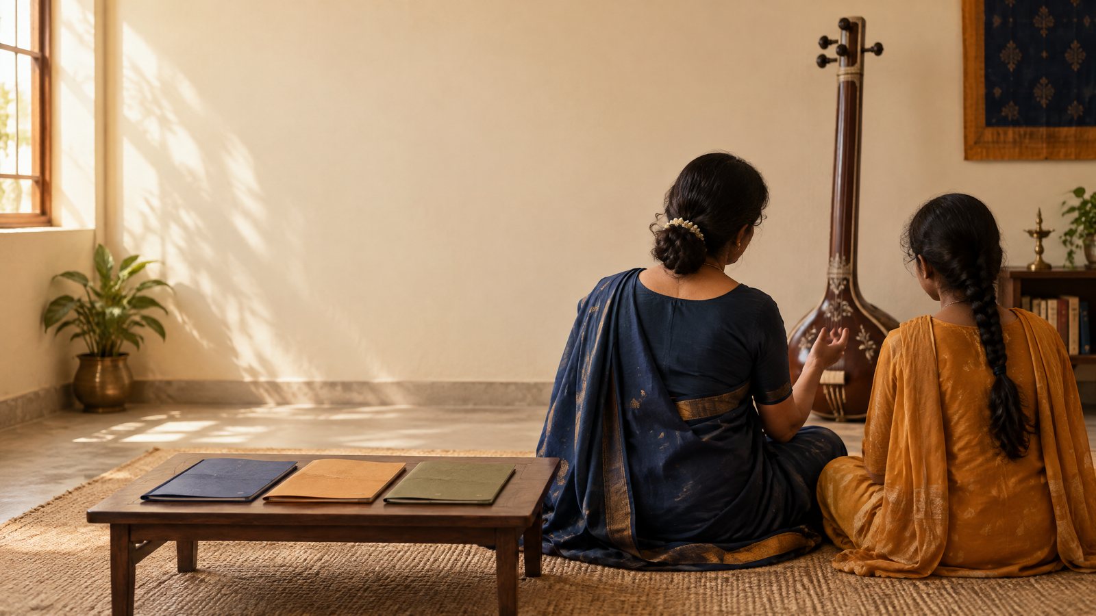 Choosing Your First Carnatic Kriti: A Teacher-Led Repertoire Guide feature image for this Carnatic music guide