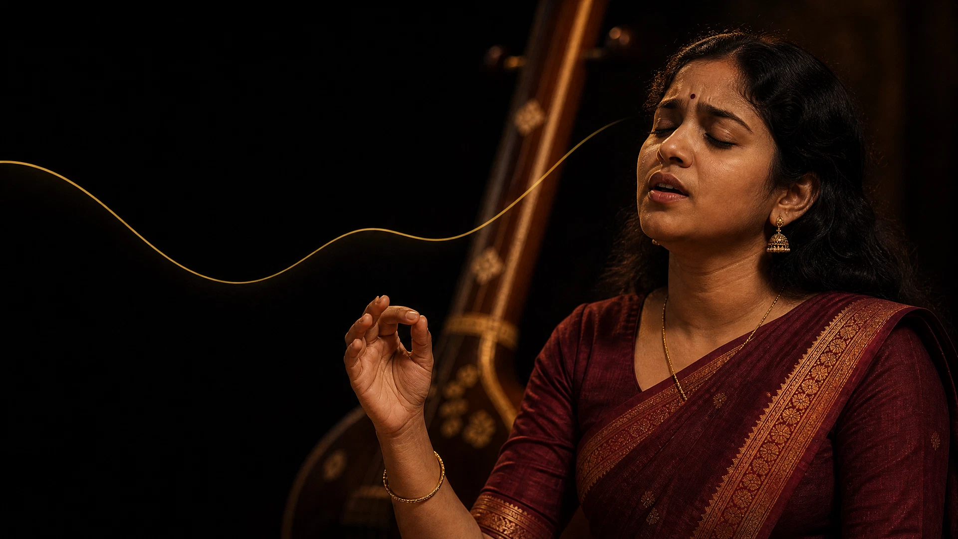 Gamaka in Carnatic Music: Why a Note Is More Than a Pitch feature image for this Carnatic music guide