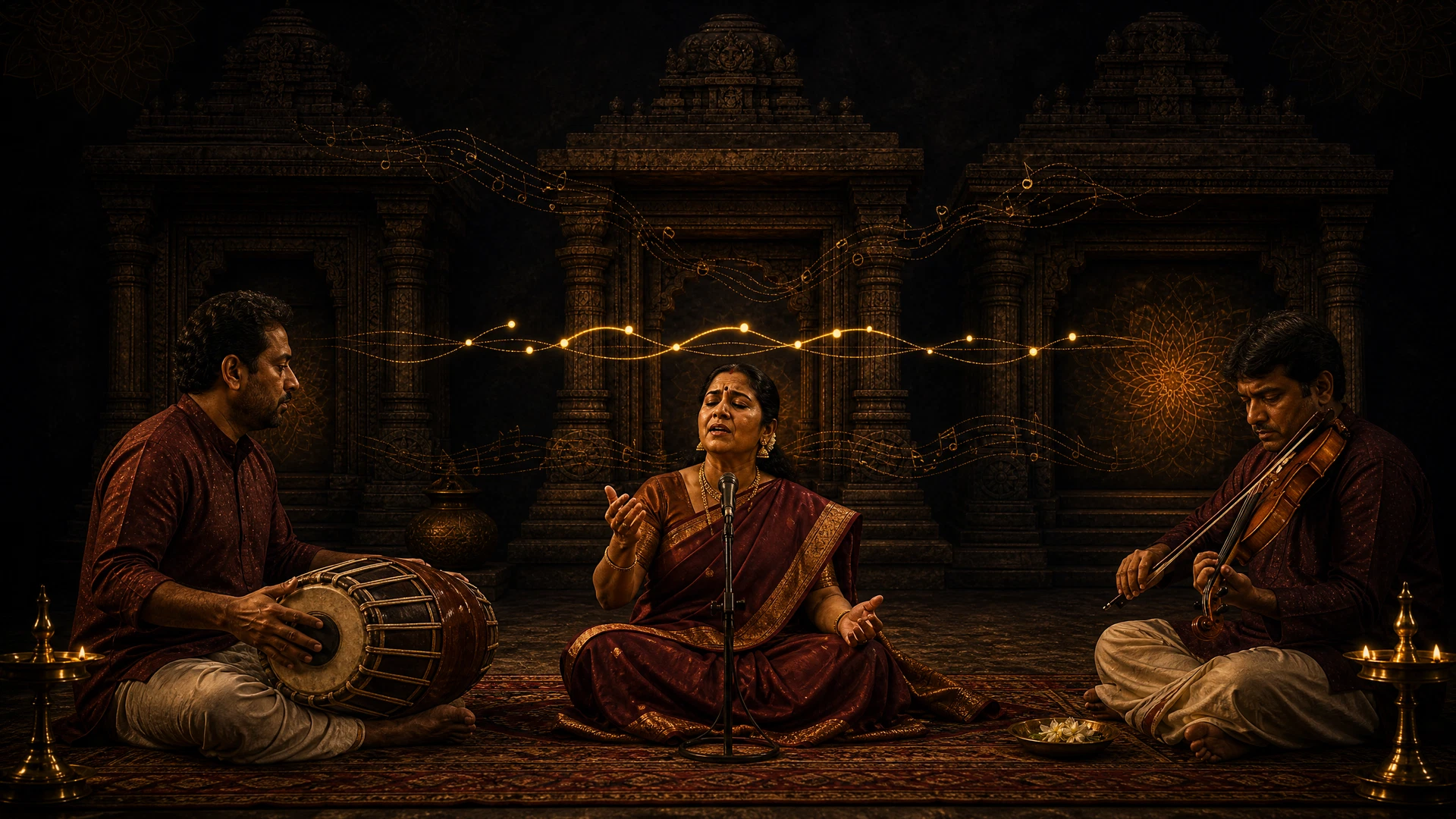Neraval Explained: How One Line of a Kriti Becomes a Musical Journey feature image for this Carnatic music guide