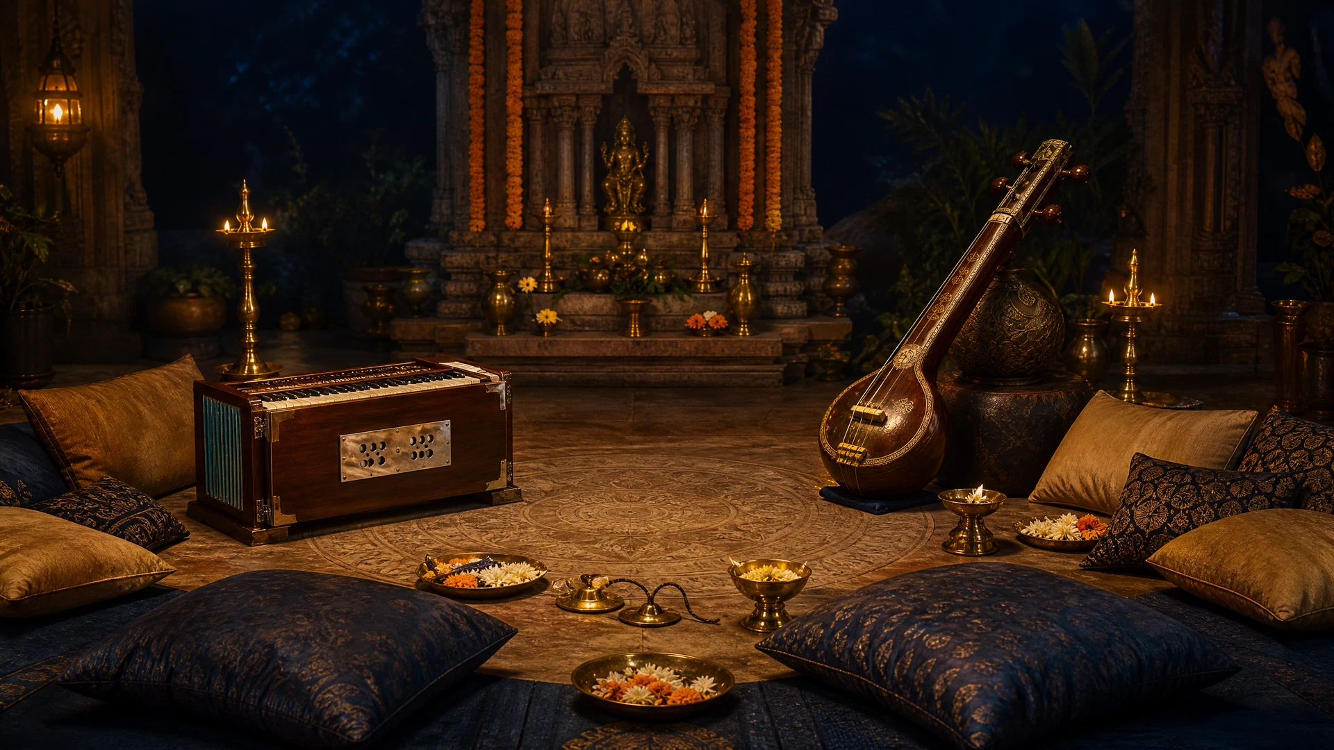 How to Organize a Bhajan Sandhya: A Complete Guide for Devotional Music Events feature image for this Carnatic music guide