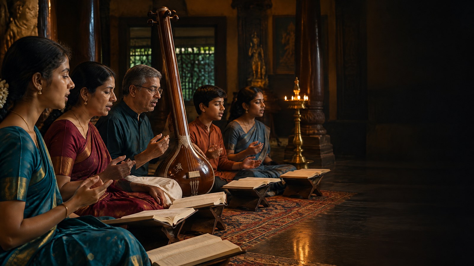 Tyagaraja Aradhana Pancharatna Kritis: A First-Time Participant’s Group-Singing Guide feature image for this Carnatic music guide