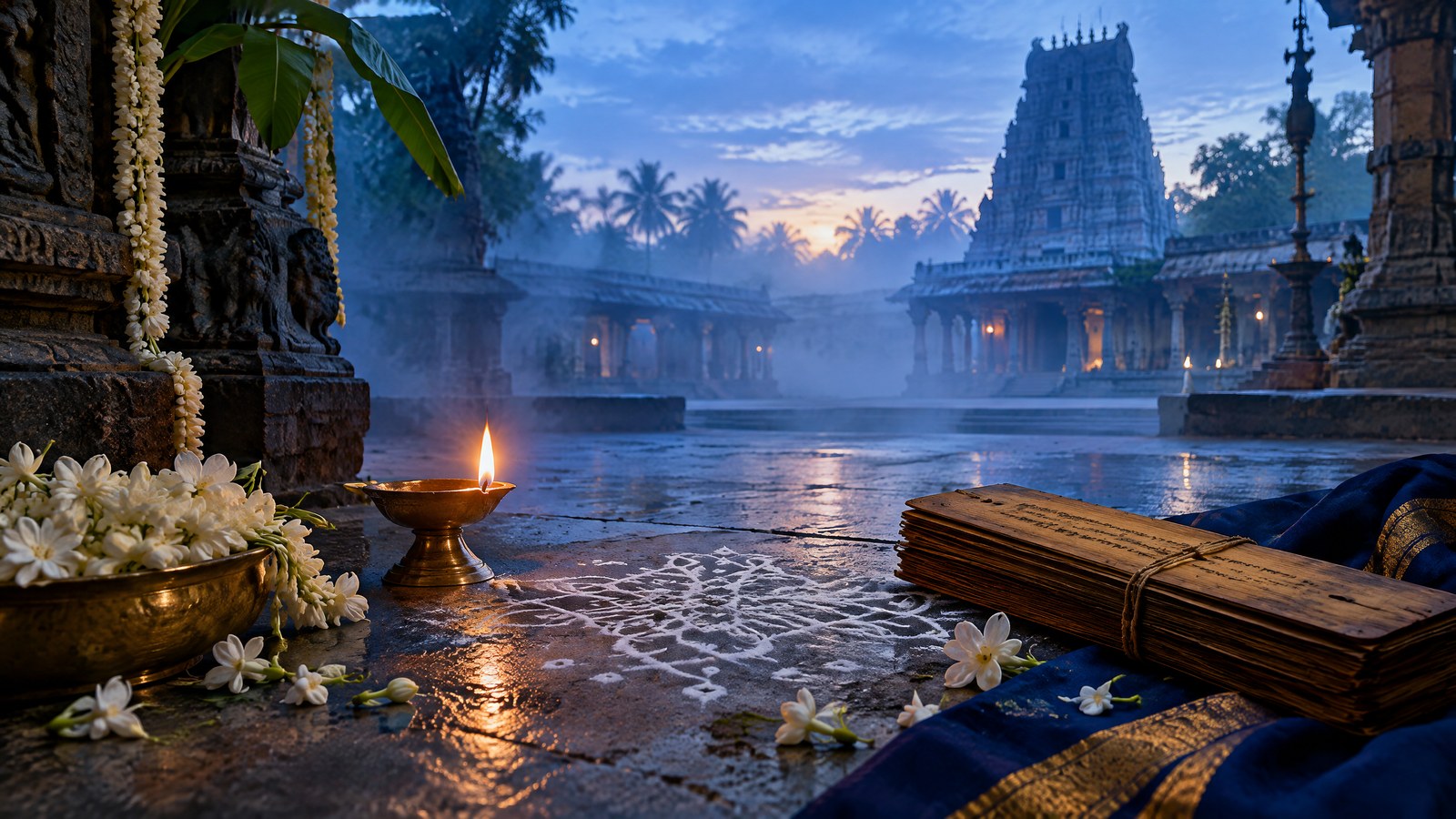 Thiruppavai for Margazhi: A 30-Day Carnatic Listening Path for Beginners feature image for this Carnatic music guide